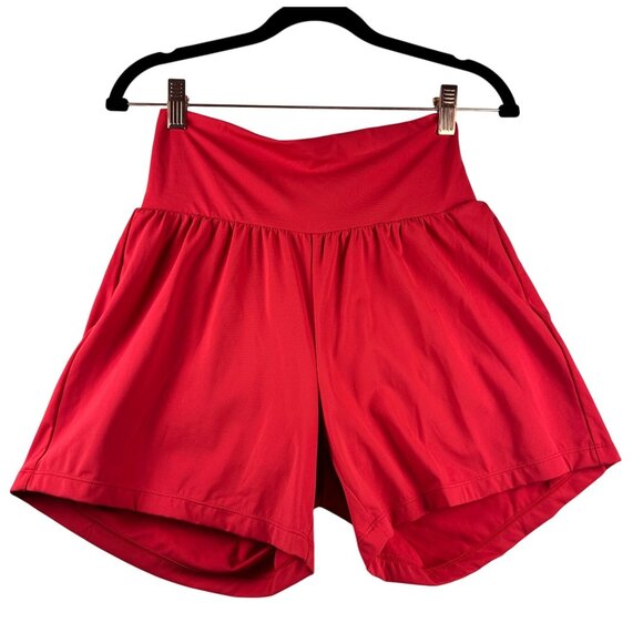 HALARA Pants - Halara Women’s SoftZero Airy Super High Waisted Flowy Shorts Pockets Sz M Coral